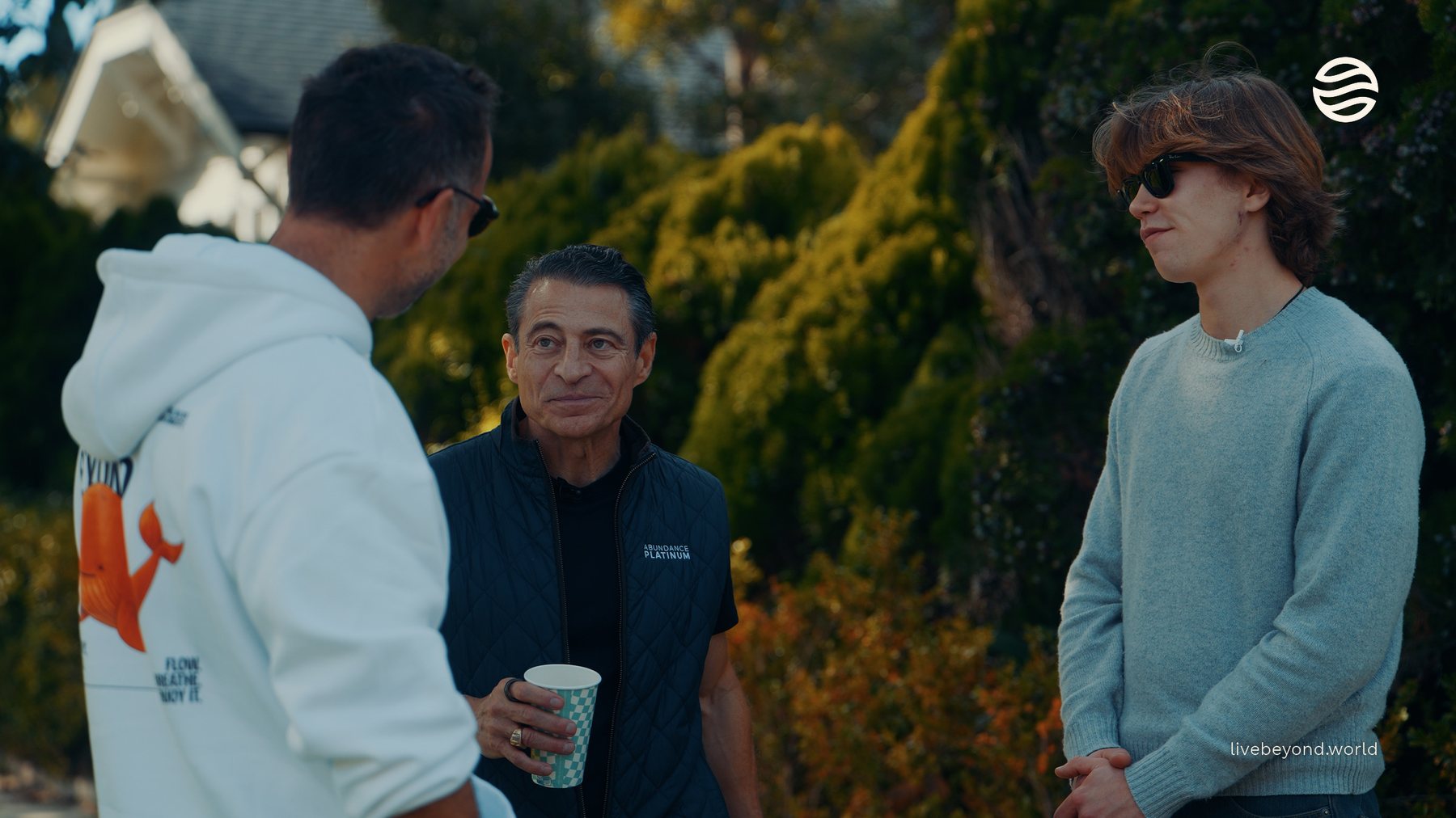 Walking with Peter Diamandis, Los Angeles, December 2025.
