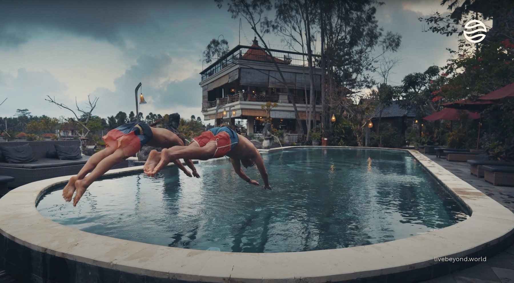 Father and son, Ubud, Bali — the beginning of the year.
