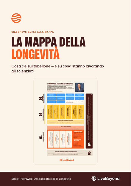 La guida alla Mappa della Longevità (Longevity Map), copertina