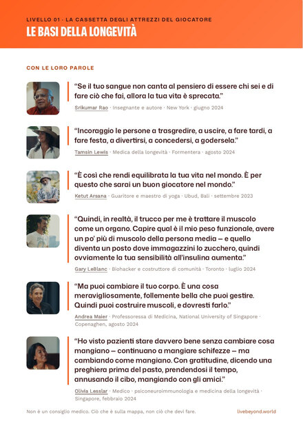 La guida alla Mappa della Longevità (Longevity Map): le basi, con le parole degli esperti