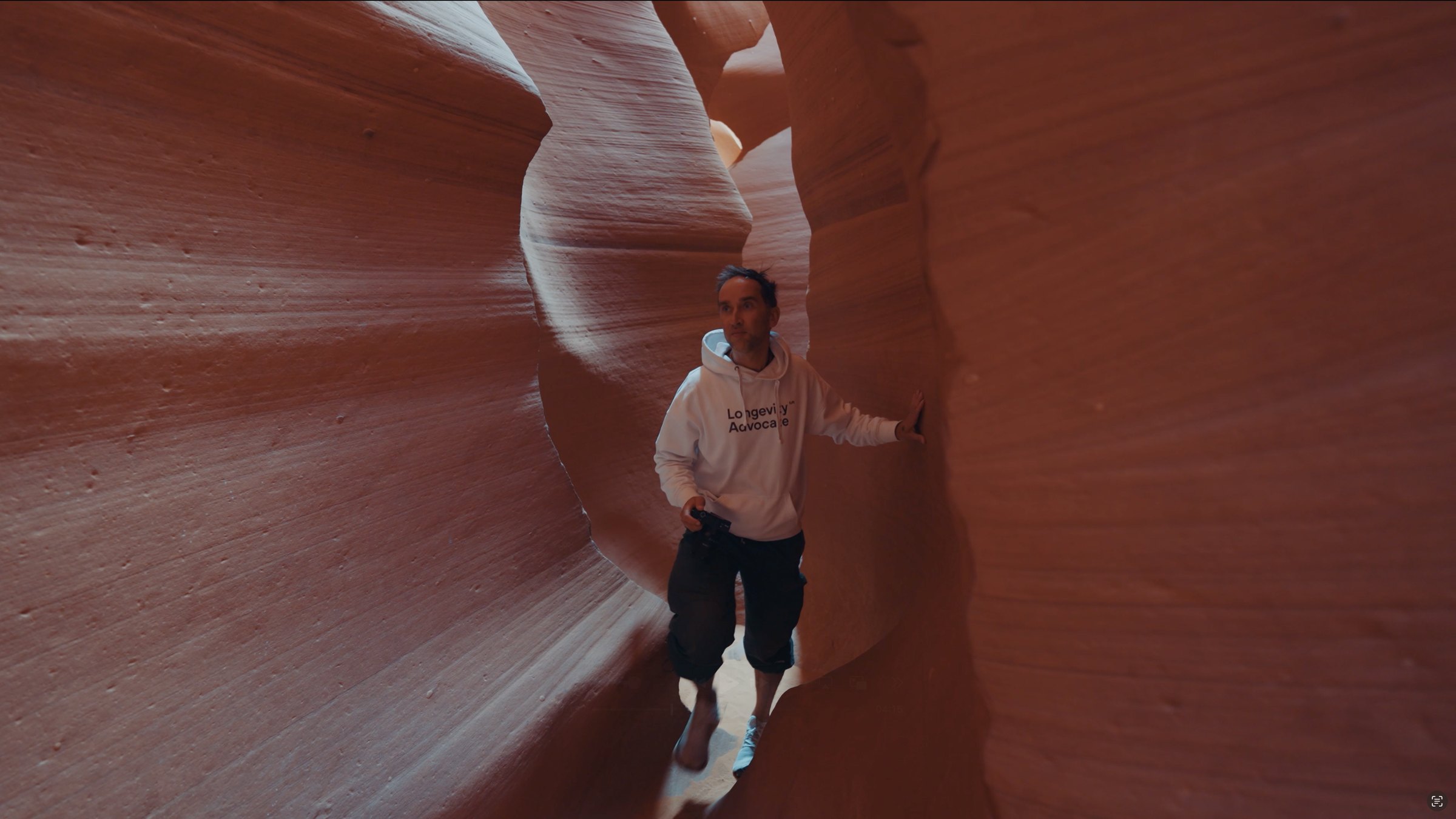 Marek Piotrowski in einem Slot Canyon in Arizona