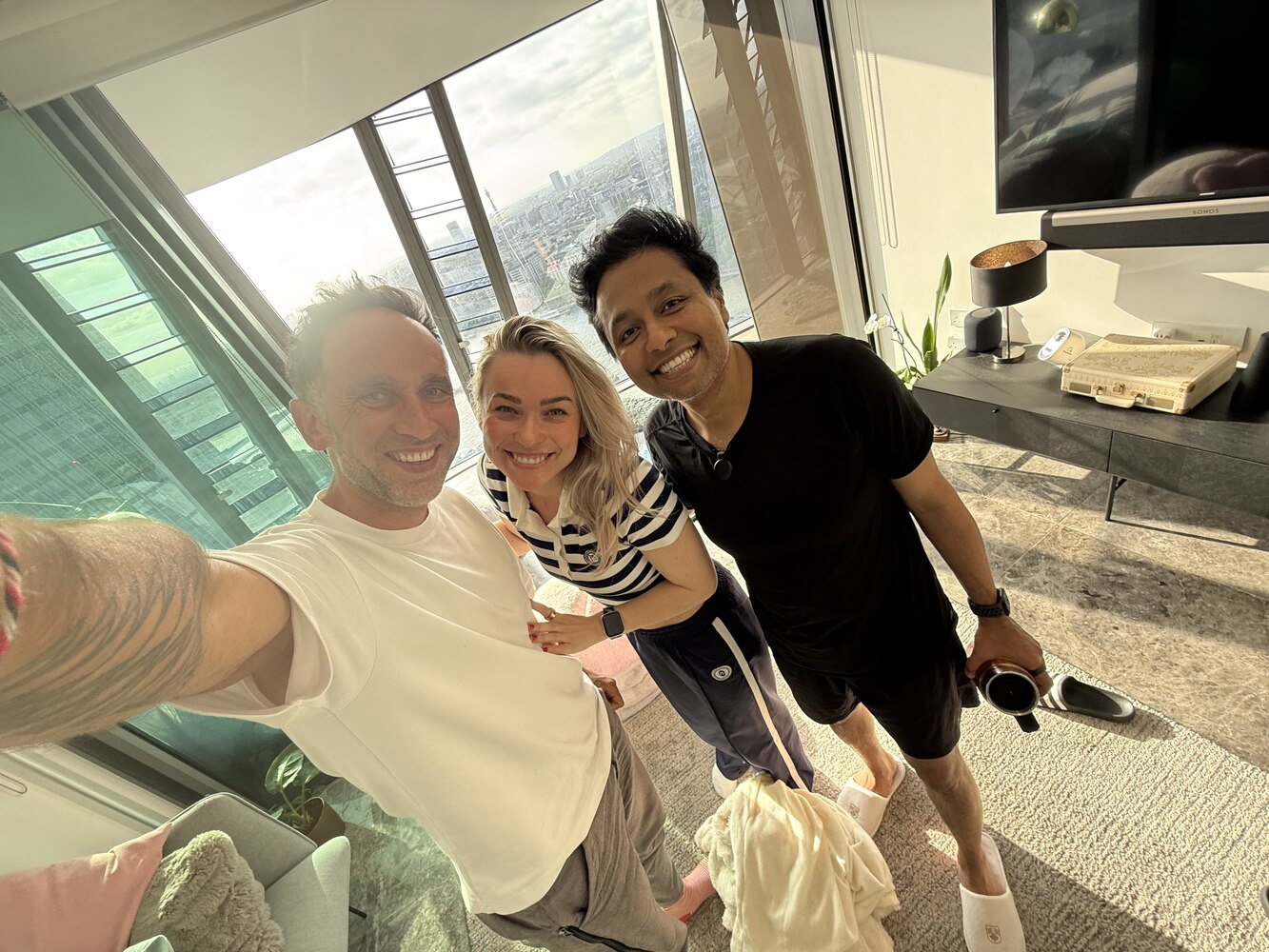 Marek, Antonia Schultze-Mosgau and Avi Roy in London