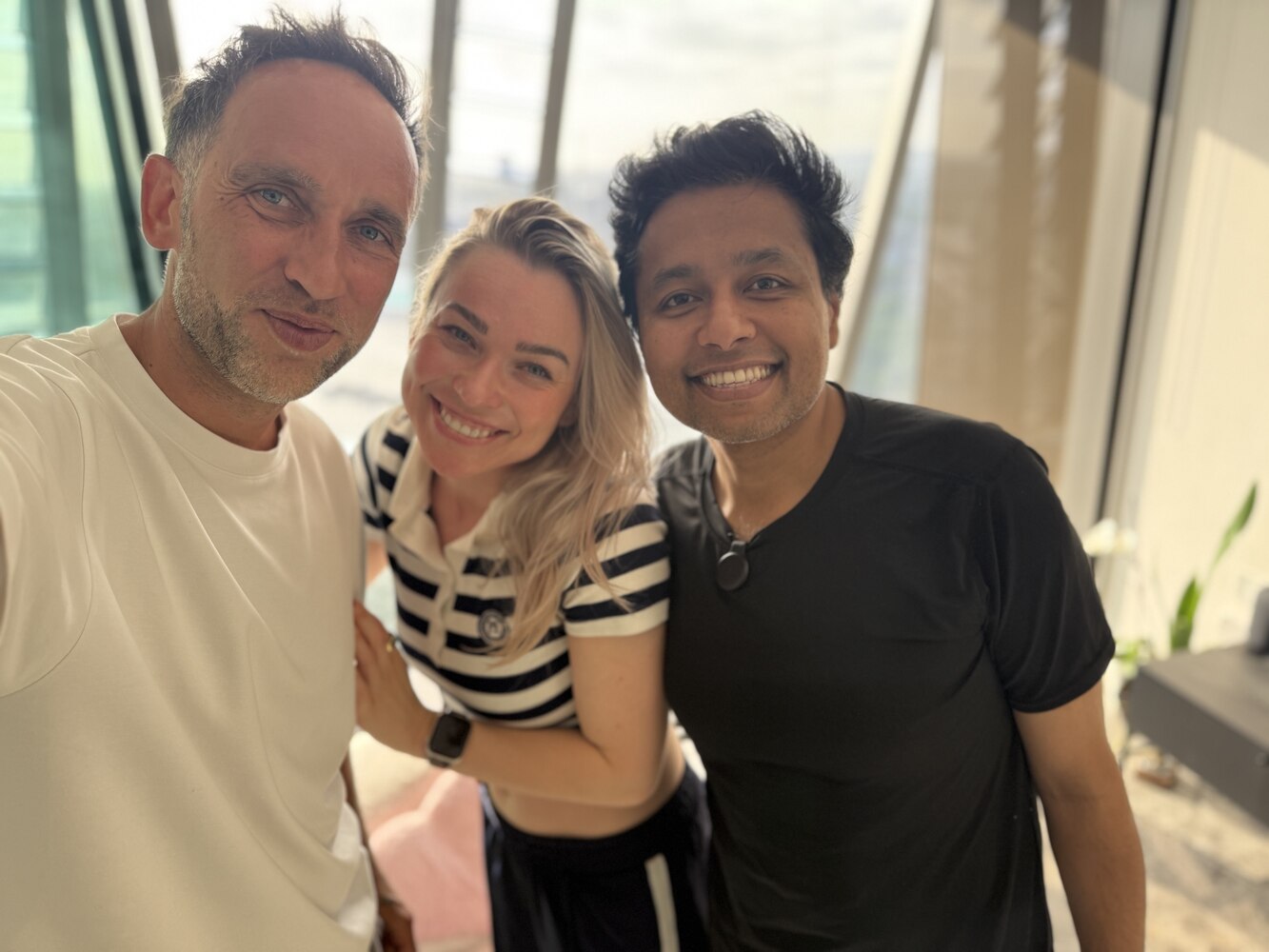 Marek and Antonia Schultze-Mosgau with Avi Roy