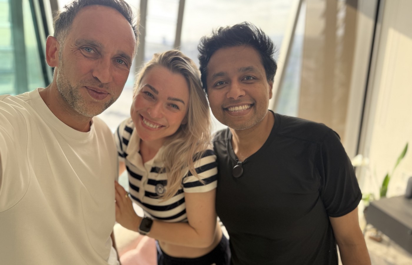 Marek, Antonia Schultze-Mosgau and Avi Roy in London