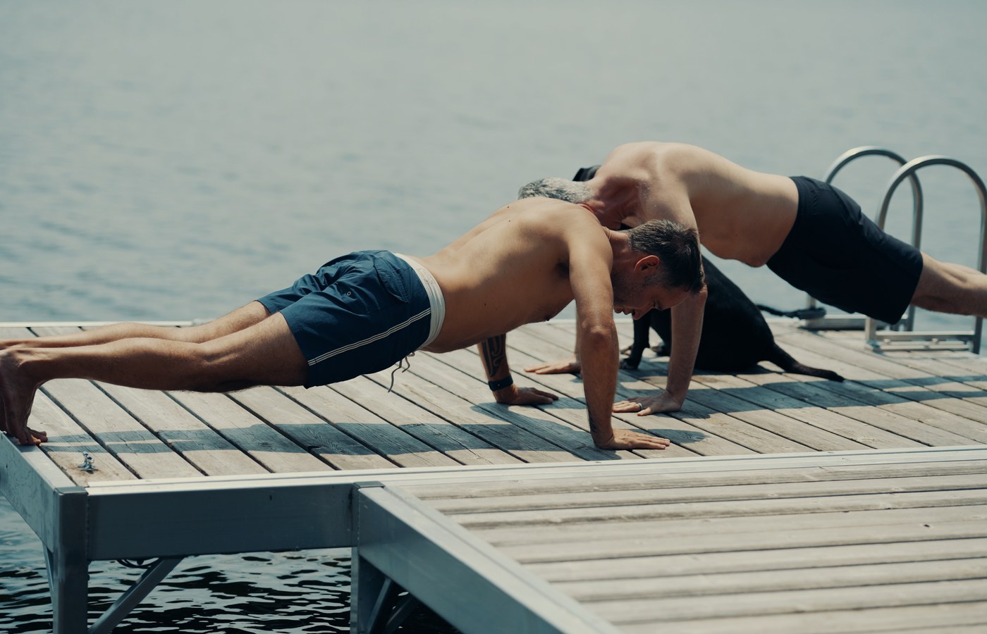 Cory Goldberg — Push-ups on the dock
