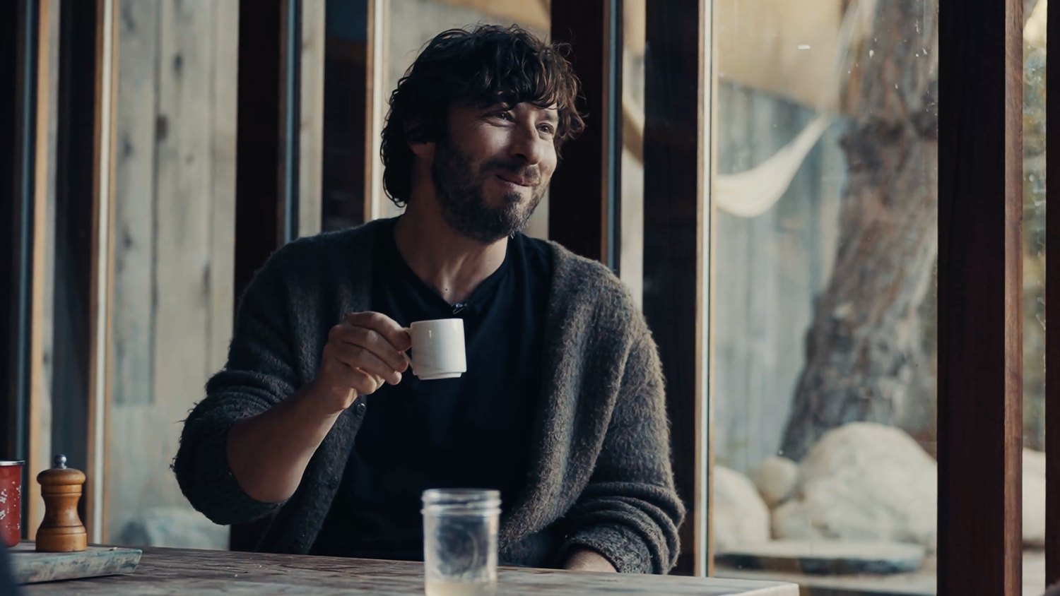 David Furman with a coffee at his kitchen table in San Francisco