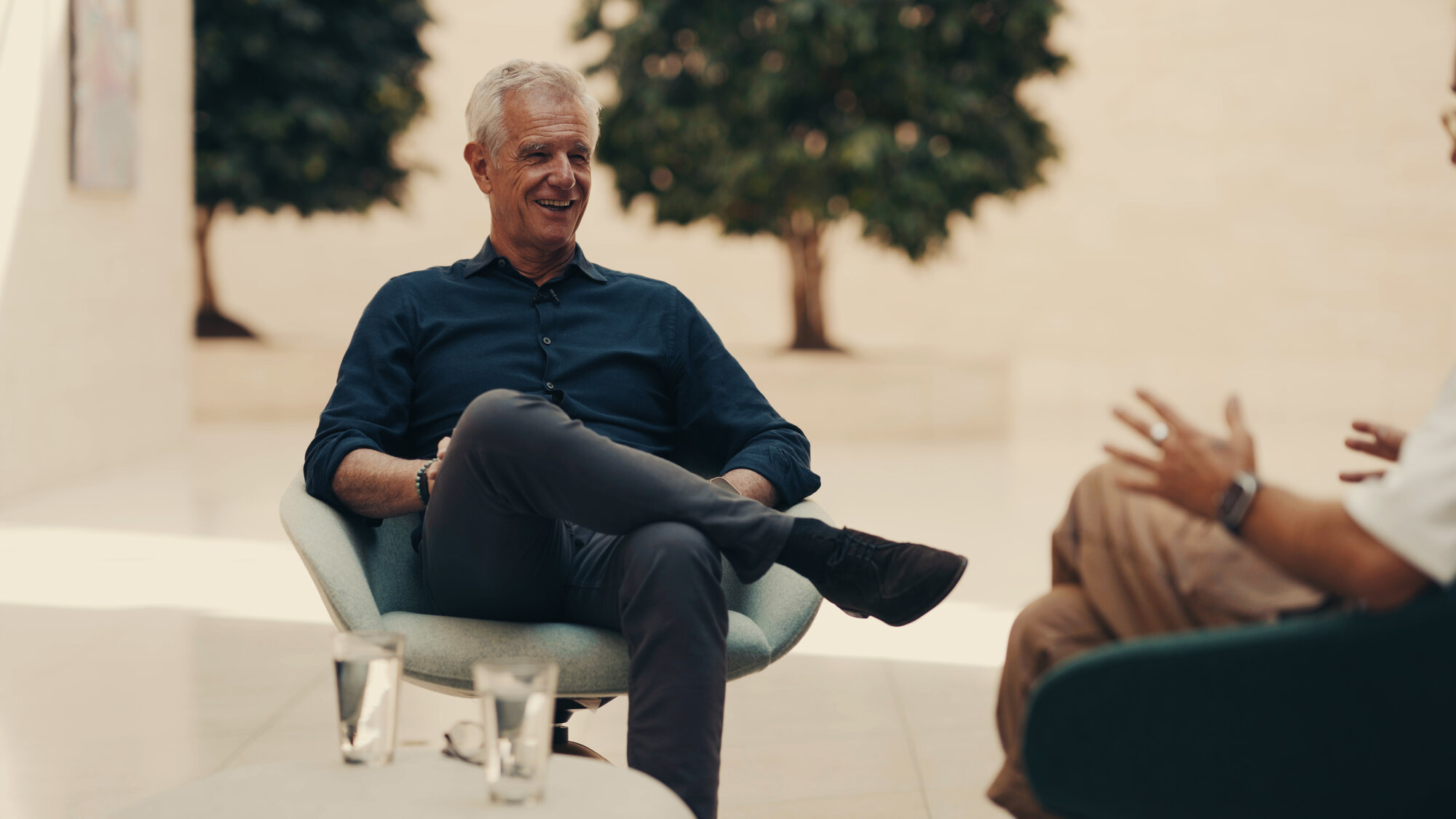Eric Verdin laughing during the Live Beyond interview