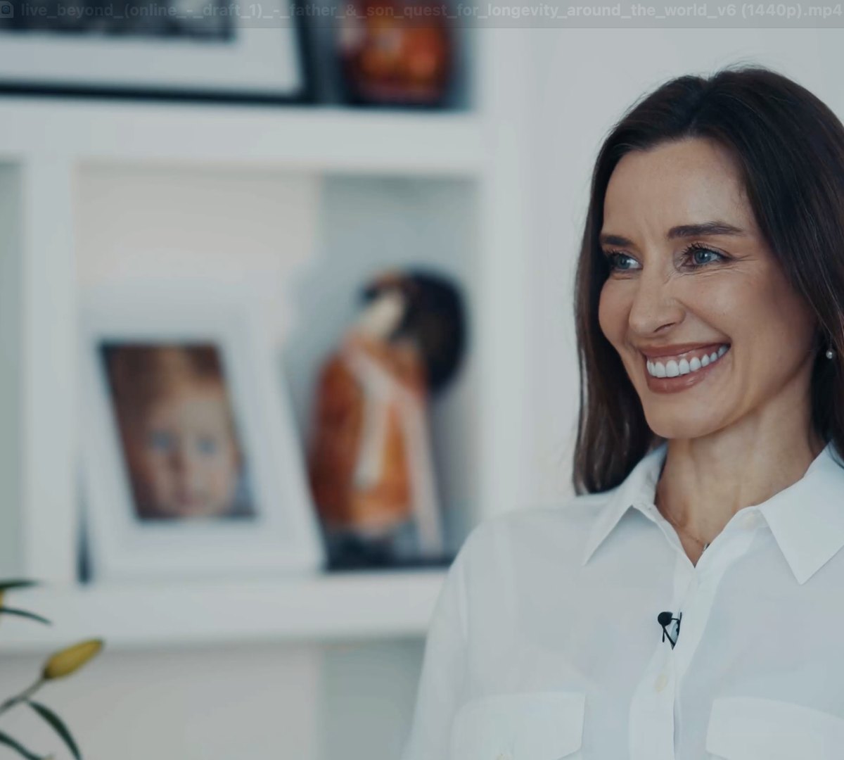 Portrait of Kasia Redman at home in London during the Live Beyond interview