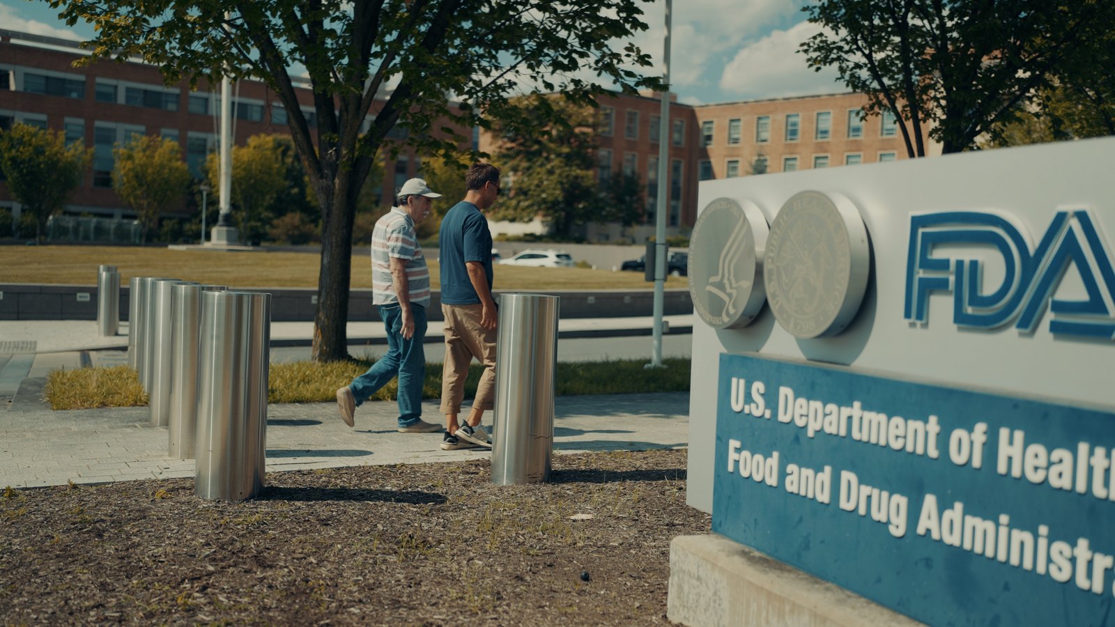 Marek and Aleksander Piotrowski arriving at the US Food and Drug Administration