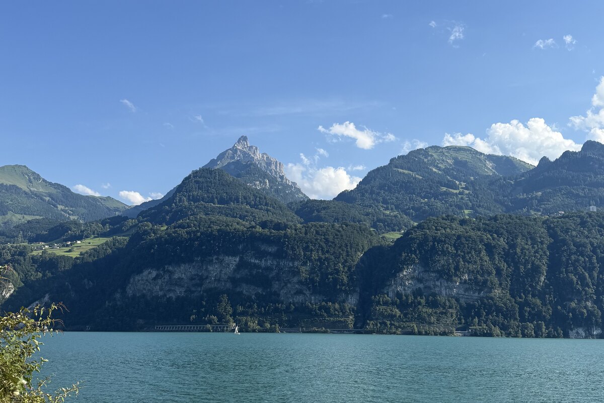 A Swiss lake and mountains