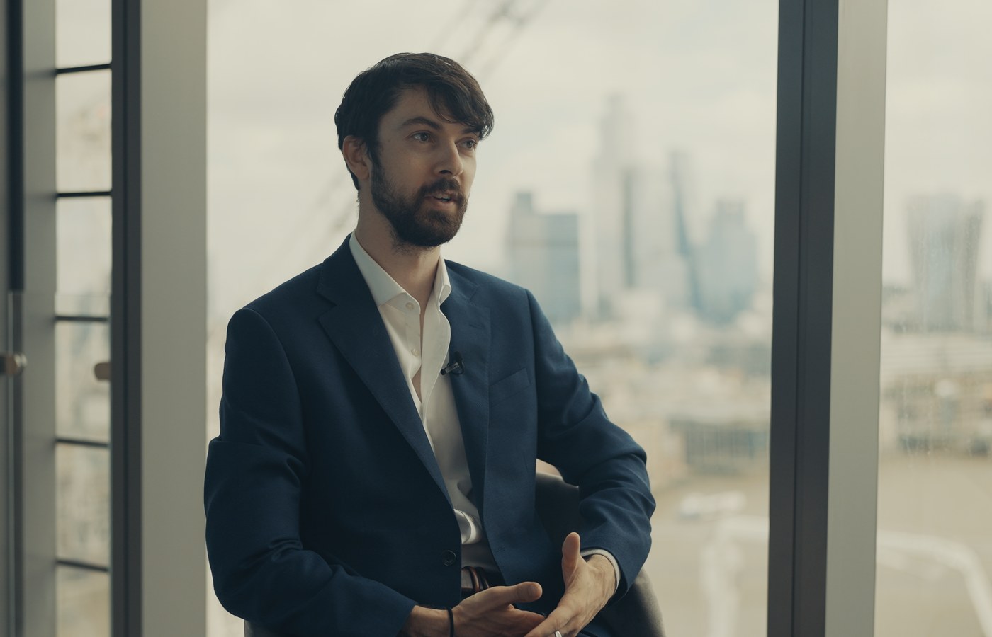 Oliver Zolman during the Live Beyond interview above London