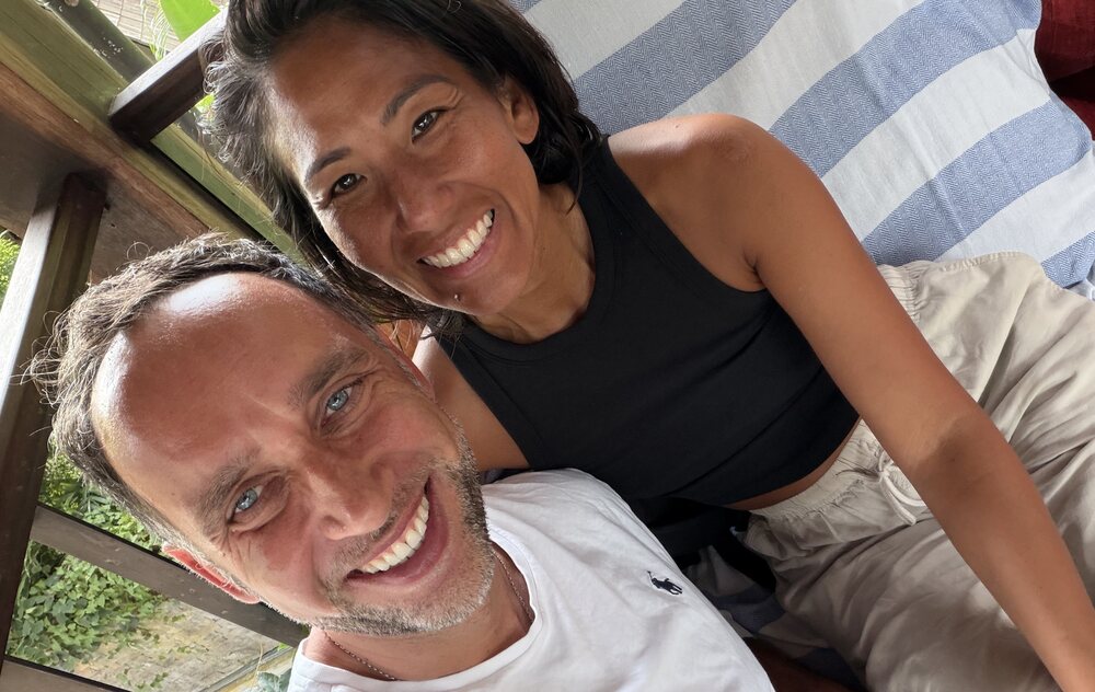 Olivia Lesslar and Marek Piotrowski together in Bali