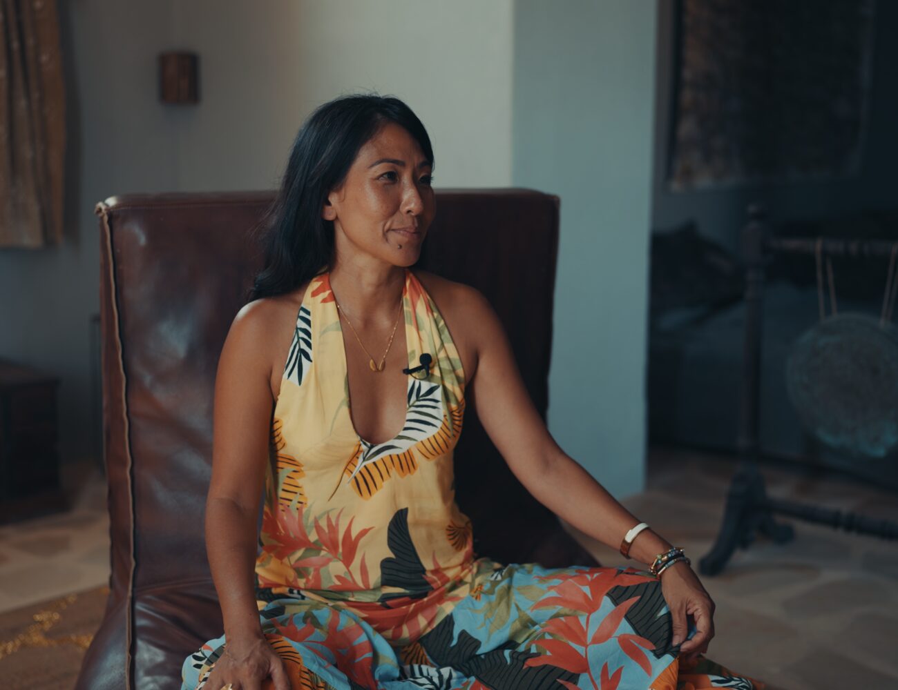 Dr. Olivia Lesslar during the Live Beyond interview in Formentera