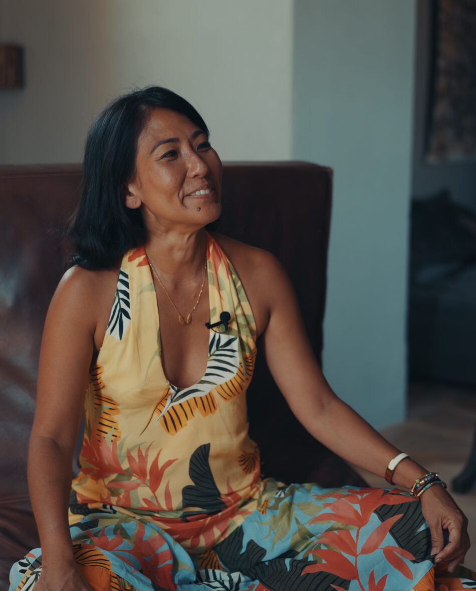 Portrait of Dr. Olivia Lesslar during the Live Beyond interview in Formentera