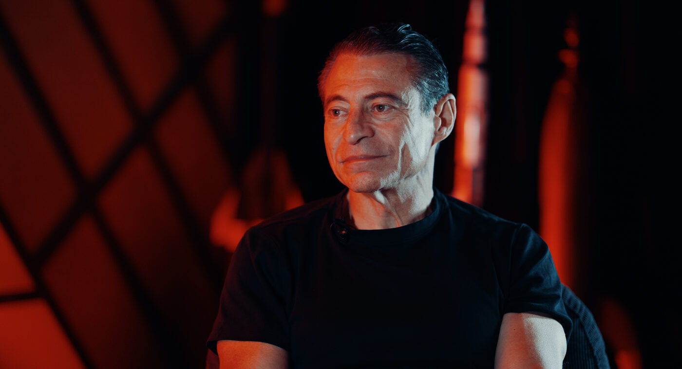 Peter Diamandis during the filmed interview, Santa Monica
