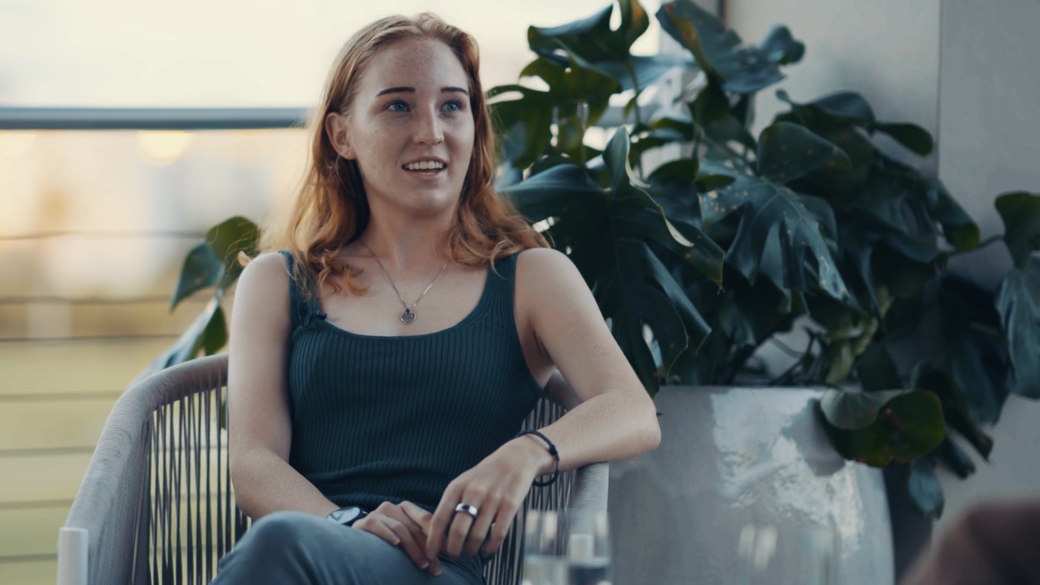 Scout Kaufmann, Sandra Kaufmann's daughter, during the Live Beyond interview in Miami
