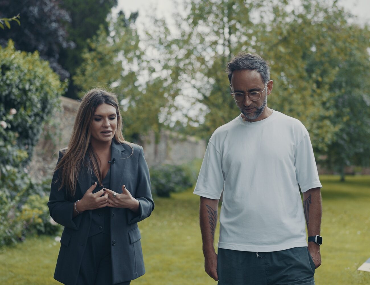 Staša Stanković and Marek Piotrowski at the Babraham Research Campus, Cambridge