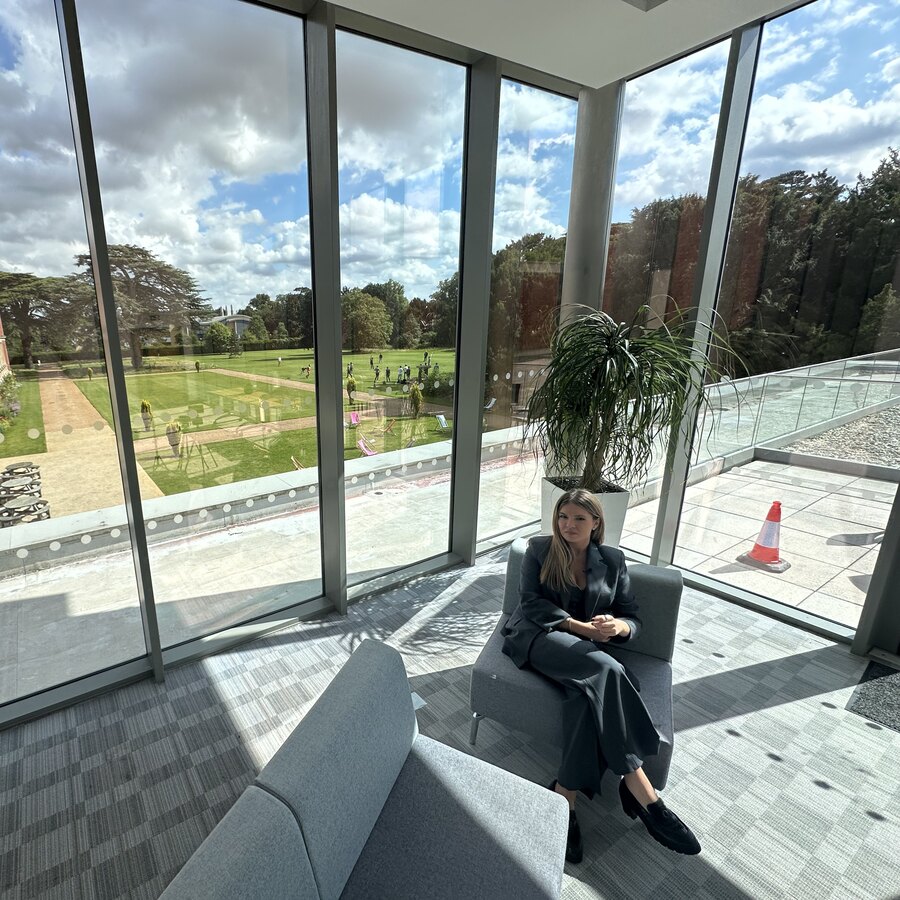 Wide view of the Stasa Stankovic interview at Babraham, Cambridge