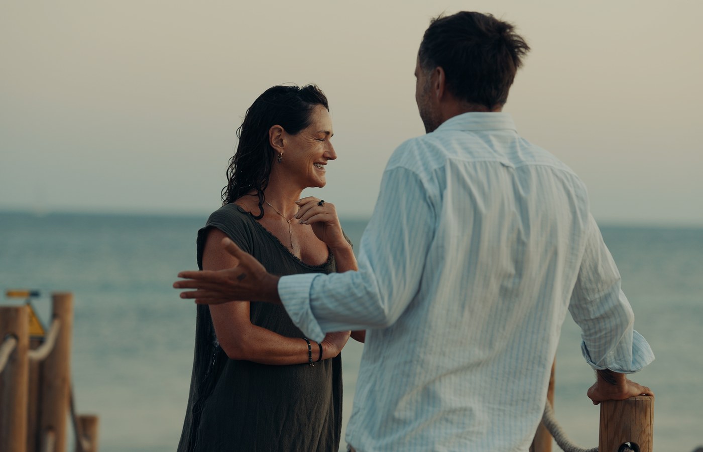 Tamsin Lewis and Marek on Formentera