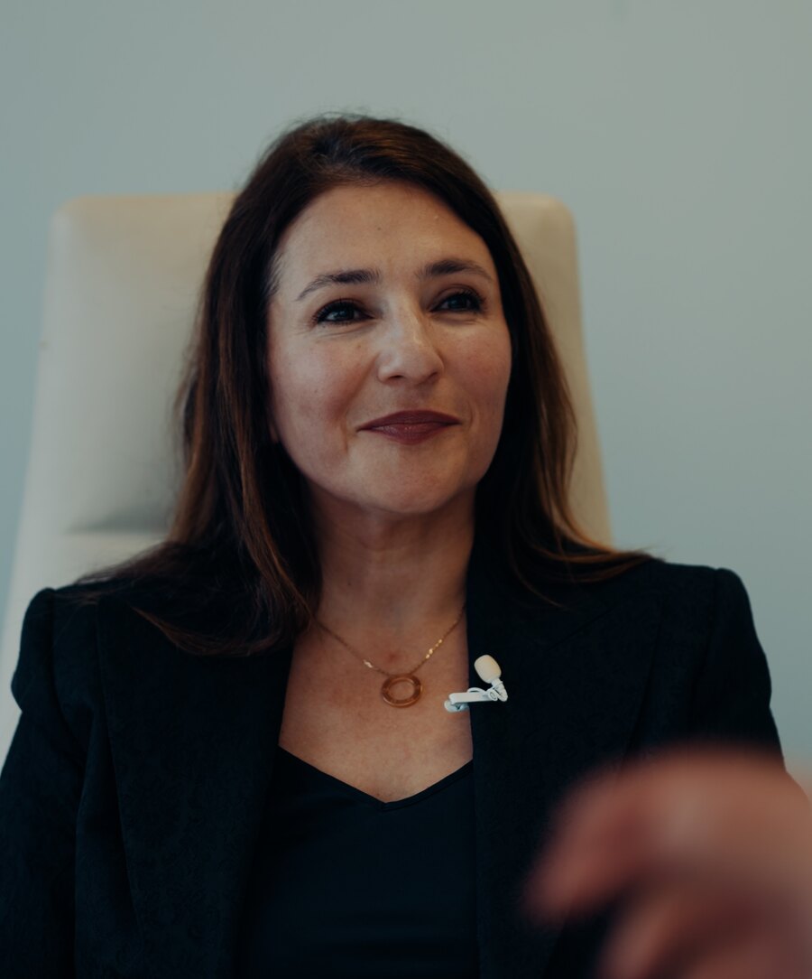 Tina Ziainia during her Live Beyond interview at Human Longevity in San Diego